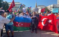 İzmirdə ermənilər tərəfindən Tovuz rayonu istiqamətində törədilən təxribatla bağlı etiraz aksiyası keçirilib - FOTO