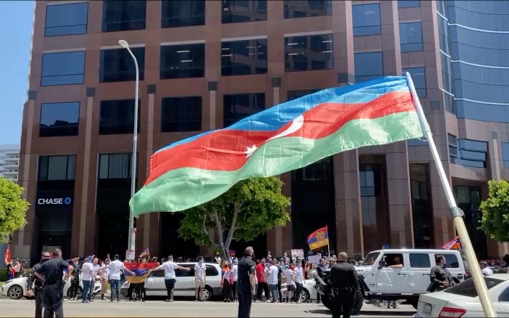 ABŞ-ın Corciya ştatında da Ermənistan əleyhinə aksiya keçirilib