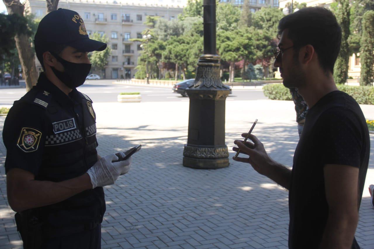 DİQQƏT: Polis şəhərdə reyd keçirir - FOTOLAR