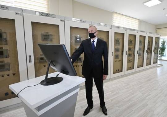 Prezident Bakıda yenidən qurulan yarımstansiyanın açılışında iştirak edib - FOTOLAR