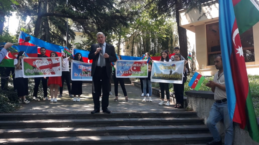 Tbilisidə də Ordumuza dəstək aksiyası keçirilib - FOTOLAR