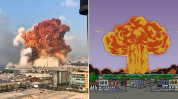 Yenə də “Simpsonlar”ın möcüzəvi təxmini - Beyrutdakı partlayış - FOTOLAR