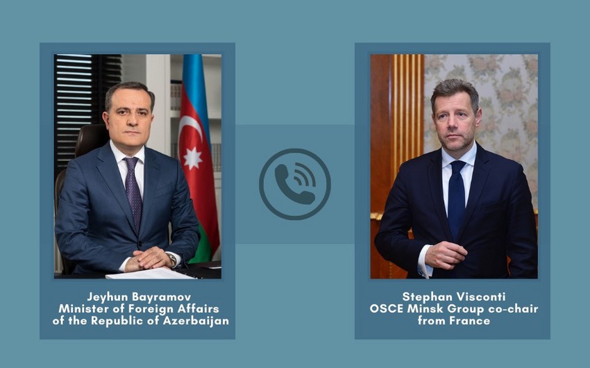 Azərbaycanın XİN rəhbəri fransalı həmsədrlə Gəncəyə raket hücumu barədə danışıb