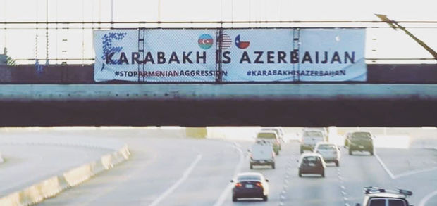 Hyustonun mərkəzində “Qarabağ Azərbaycandır!” SÜARI