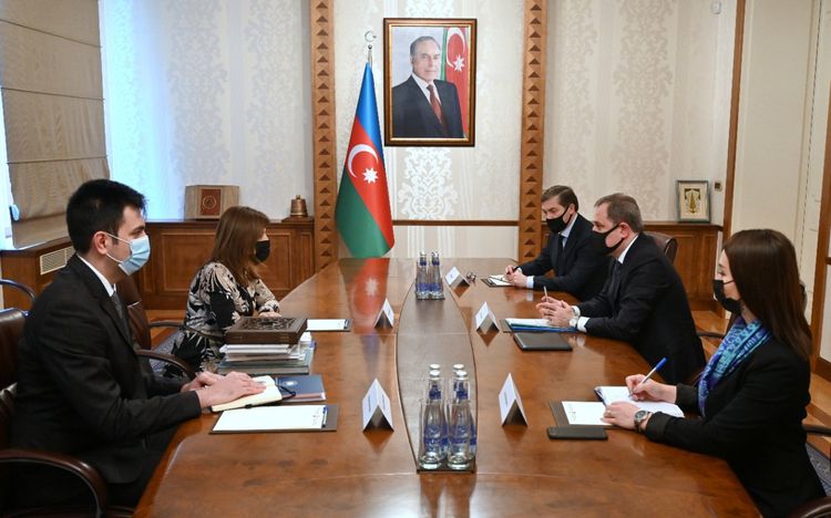 Ceyhun Bayramov Beynəlxalq Türk Mədəniyyəti və İrsi Fondunun prezidenti ilə görüşüb - FOTO