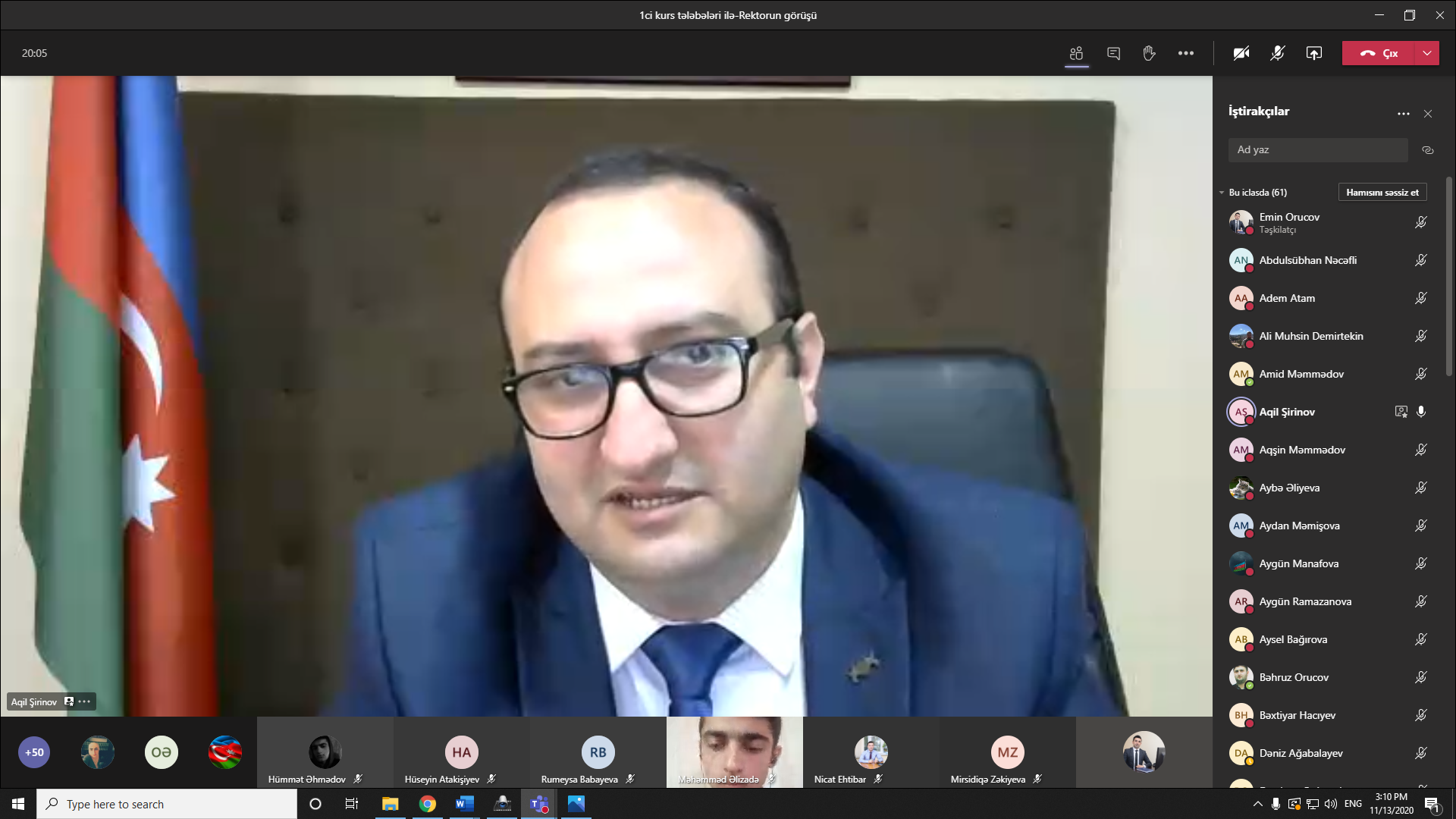 Azərbaycan İlahiyyat İnstitutunun rektoru birinci kurs tələbələri ilə görüşüb - FOTO