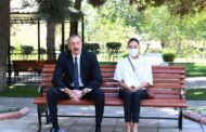 Ali Baş Komandan və Mehriban Əliyeva müalicə olunan hərbçilərə baş çəkiblər