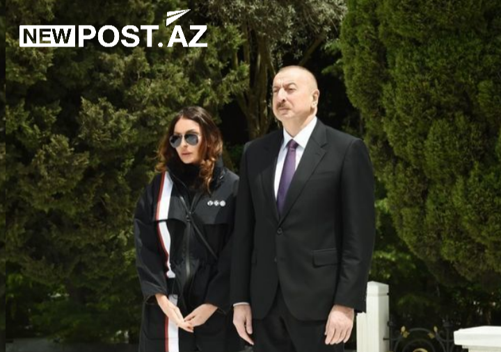İlham Əliyev və Mehriban Əliyeva Ümummilli lider Heydər Əliyevin məzarını ziyarət ediblər