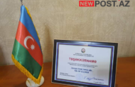 Naftalanda bu idarə rəisi arxa cəbhədə göstərdiyi xidmətlərinə görə təltif olunub - FOTO