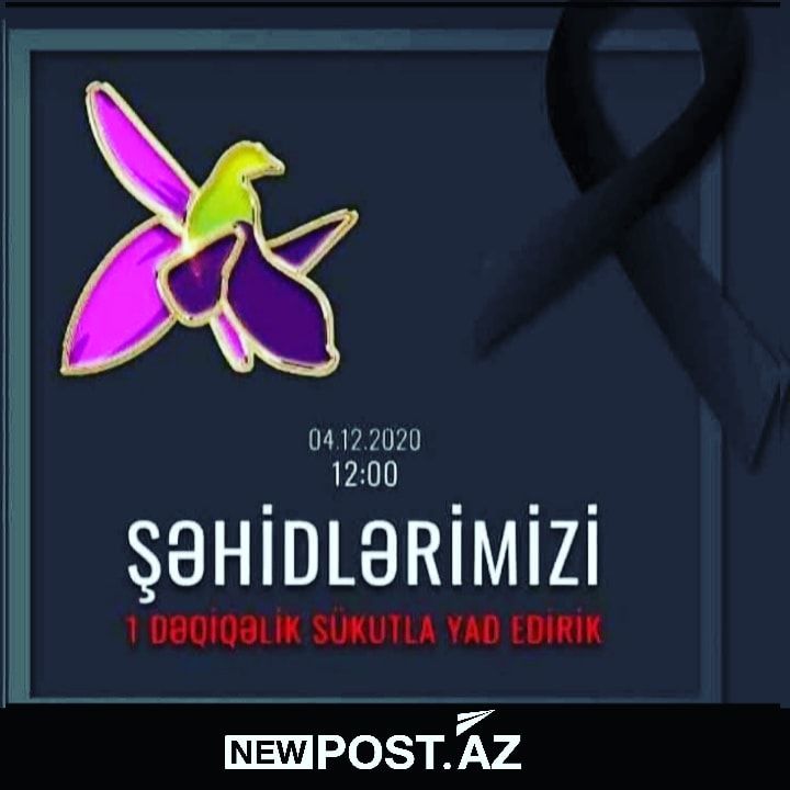 Bu gün Vətən müharibəsi şəhidlərinin xatirəsi bir dəqiqəlik sükutla yad ediləcək