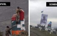 Ermənilər üçün ən strateji nöqtəyə Mübarizin şəkli vuruldu - FOTO