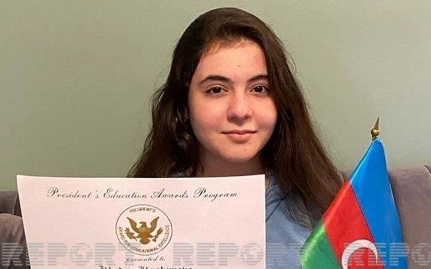 ABŞ-da azərbaycanlı şagird Trampın xüsusi mükafatına layiq görülüb - FOTO