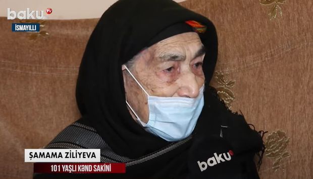 Azərbaycanda 101 yaşlı qadın COVID-19-a qarşı peyvənd olunub - VİDEO