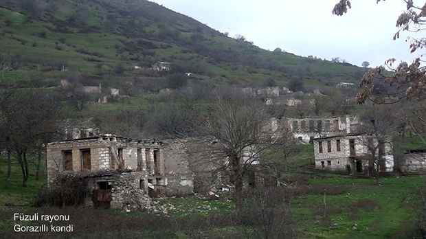 Füzuli rayonunun Gorazıllı kəndindən videogörüntülər
