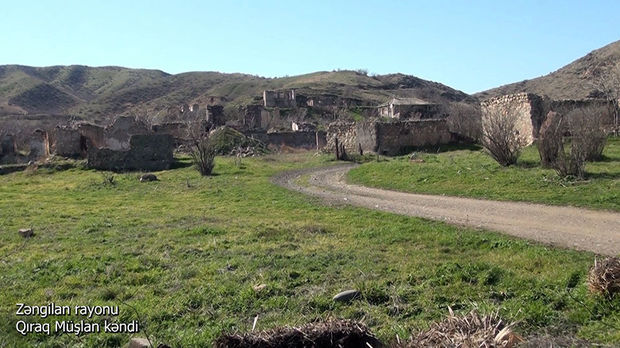 Zəngilan rayonunun Qıraq Müşlan kəndindən videogörüntülər