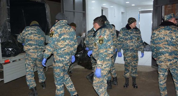 Daha 15 erməni hərbçinin meyitinin qalıqları Ermənistana təhvil verilib