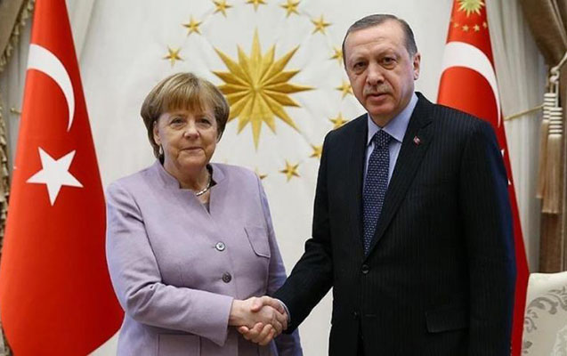 Ərdoğan Merkellə regional məsələləri müzakirə edib