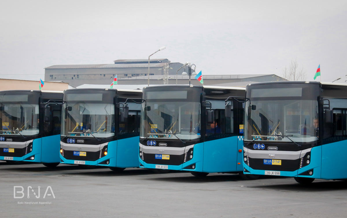 Bakıda qəsəbələrarası yeni avtobuslar xəttə buraxılacaq
