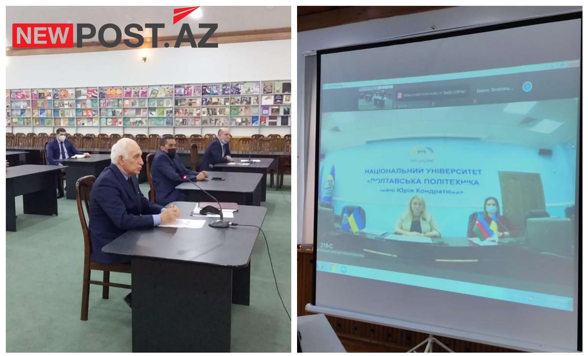 Odlar Yurdu Universiteti ilə Ukraynanın Poltava Milli Texniki Universiteti arasında Memorandum imzalanıb - FOTO