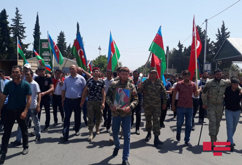 Vətən müharibəsinin şəhidi Pərviz Nağıyev Tovuzda dəfn olunub - FOTO - YENİLƏNİB