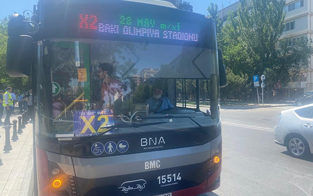 Azarkeşləri stadiona bu avtobuslar daşıyacaq