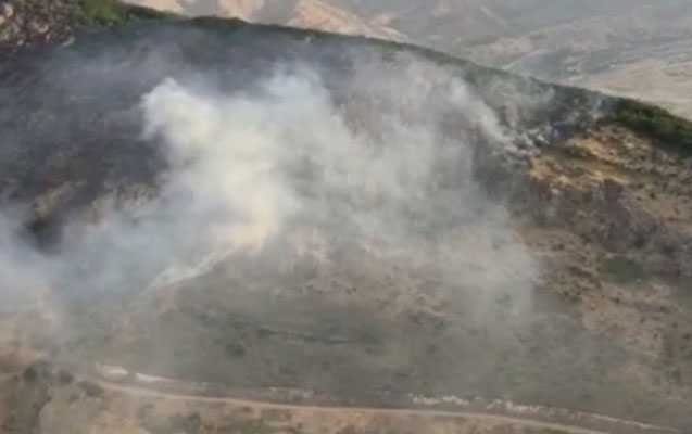 Cəbrayıldakı yanğın helikopterlə söndürülüb