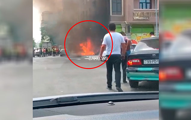 “Bazar Store”da yanğın olub