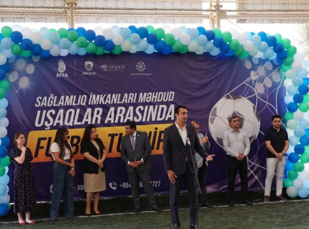 “Sağlamlıq imkanları məhdud olan uşaqlar üçün mini futbol turniri” layihəsinin açılış mərasimi keçirilib - FOTO