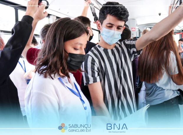 “Avtobusda kitab oxu” adlı sosial aksiya və flaşmob keçirilib - FOTO