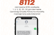 Qarabağ Dirçəliş Fonduna “8112” SMS vasitəsilə ianə etmək imkanı yaradılıb