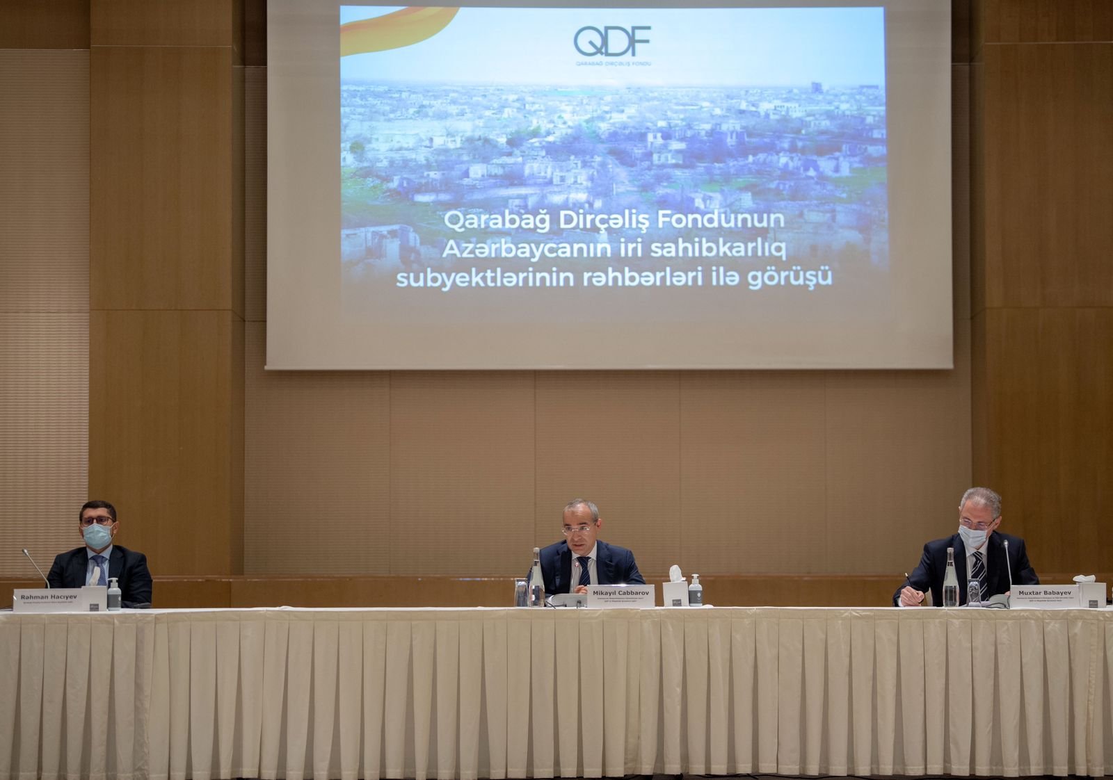 Qarabağ Dirçəliş Fondu aparıcı biznes qurumları ilə görüş keçirib - FOTO