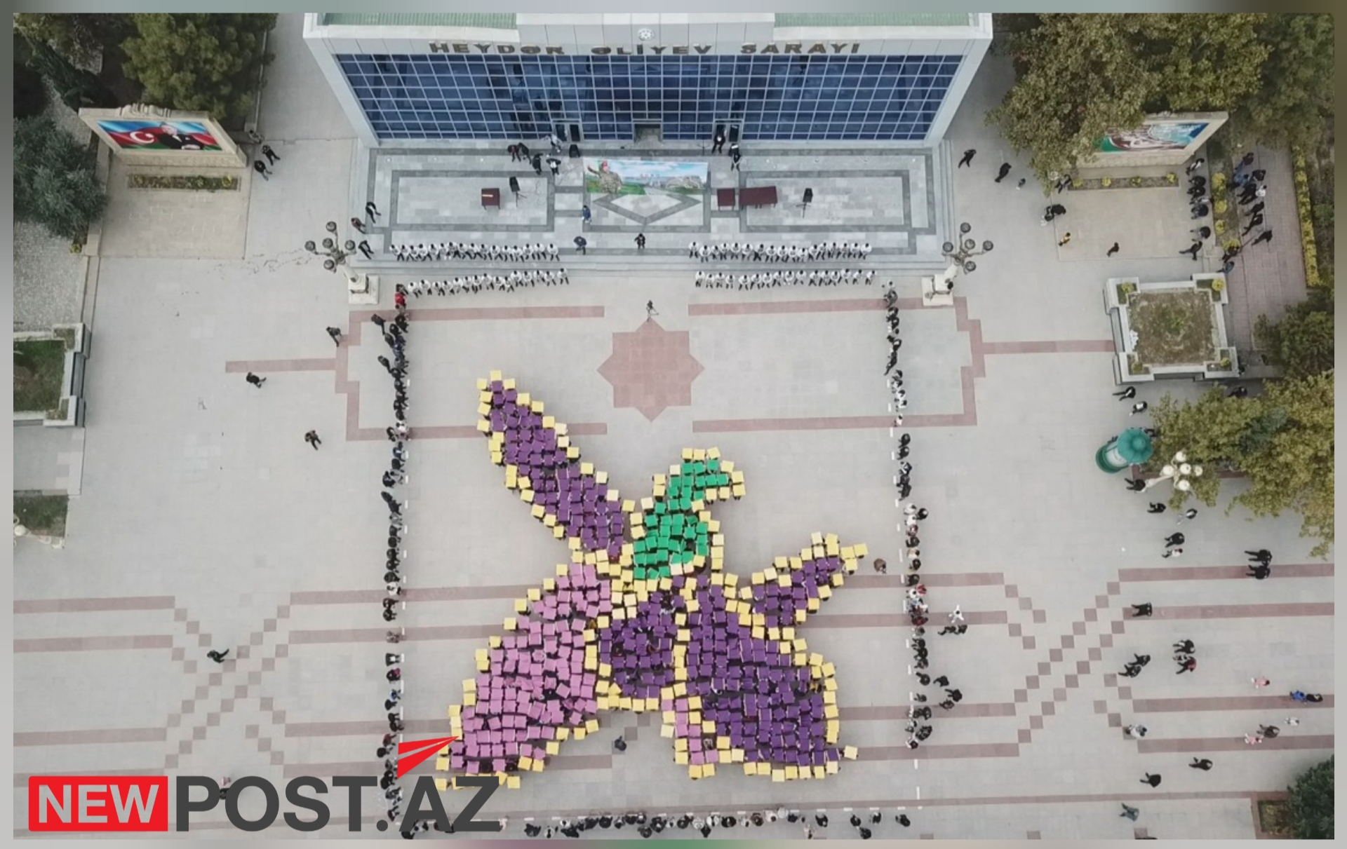 Yevlaxda “Çiçəklənən Xarıbülbül” flaşmob tədbiri keçirilib - FOTO