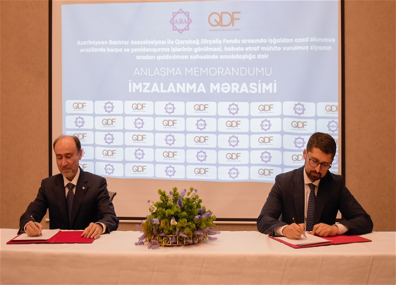 Azərbaycan Banklar Assosiasiyası və Qarabağ Dirçəliş Fondu əməkdaşlığa start verib - FOTO