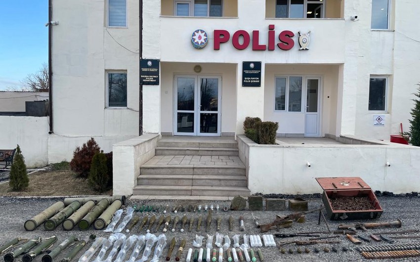 Şuşada silah-sursat aşkarlandı