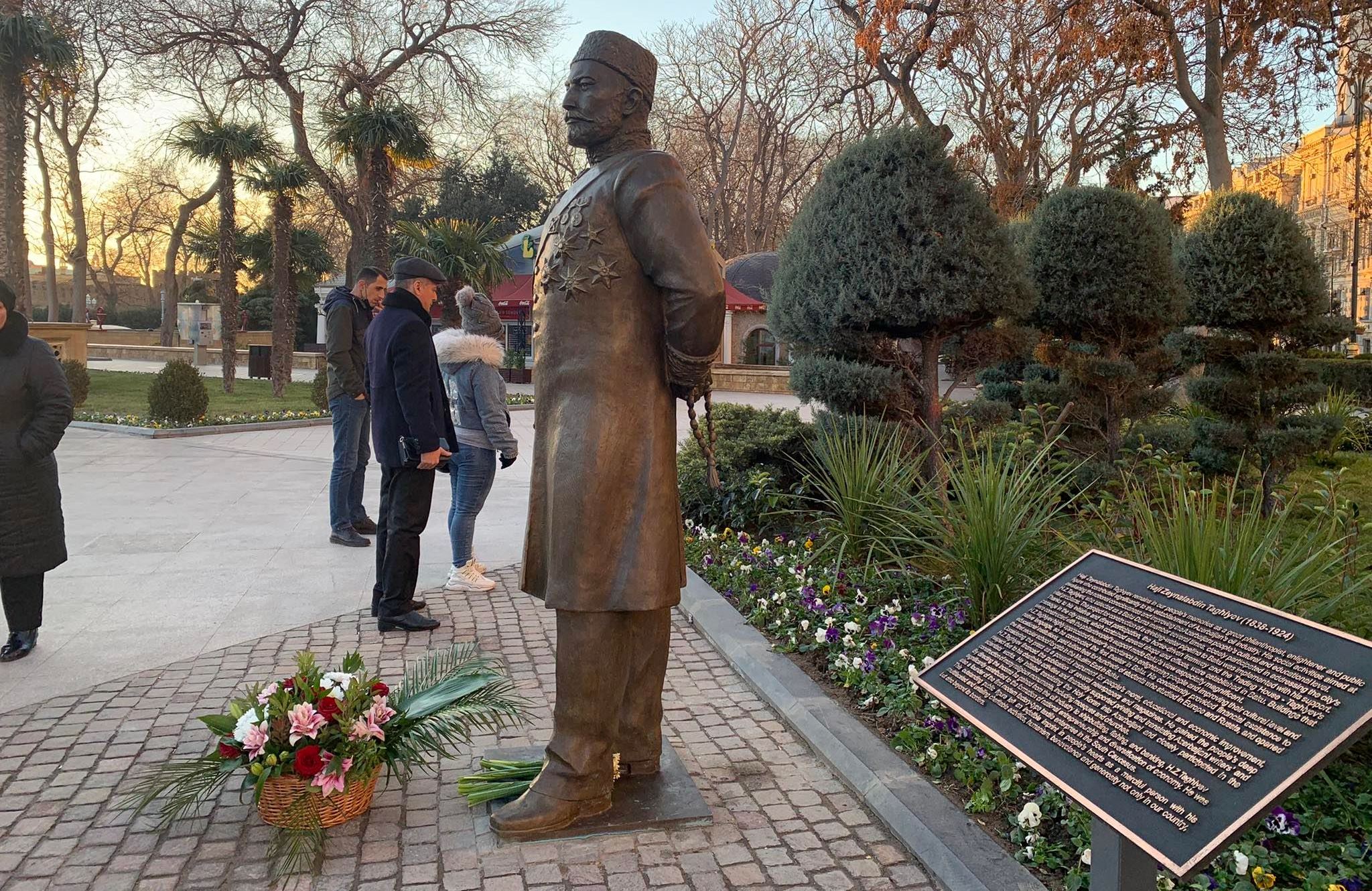 Tağıyevin heykəlinə zərər yetirən şəxslər SAXLANILB