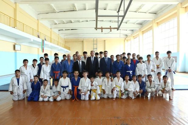 Rəşad Nəbiyev Yevlaxda cüdo üçün bazanın təkmilləşdirilməsini tapşırdı - FOTO