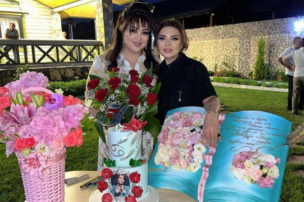 Xalq artisti Nəzakət Teymurova yubileyini məşhur aparıcı ilə qeyd etdi - FOTO