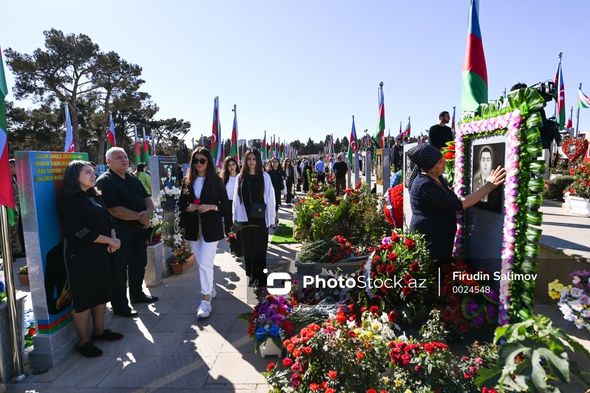 Azərbaycan Vətən müharibəsində şəhid olan qəhrəman övladlarını yad edir - FOTOREPORTAJ