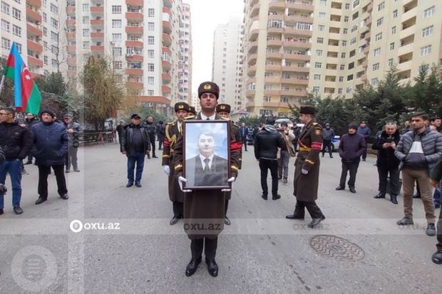 Şəhid Orxan Əsgərovla vida mərasimi keçirilir - YENİLƏNİR - FOTO + CANLI YAYIM