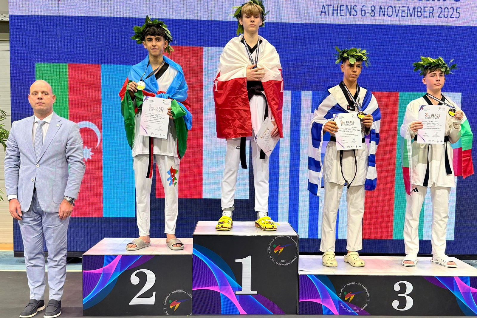 Xırdalan taekvondo məktəbinin yetirməsi Elmir Səlimov Avropa birinciliyində gümüş medala sahib olub