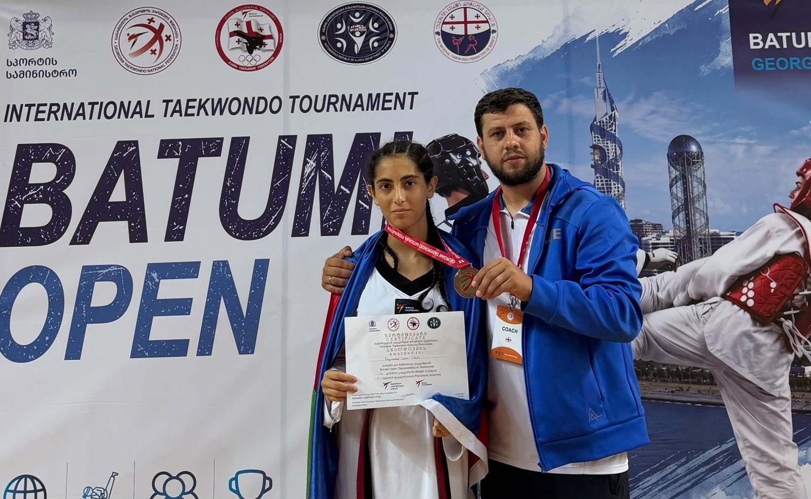 Abşeron taekvondoçuları Batumi Open 2026 beynəlxalq turnirində uğurla çıxış etdilər